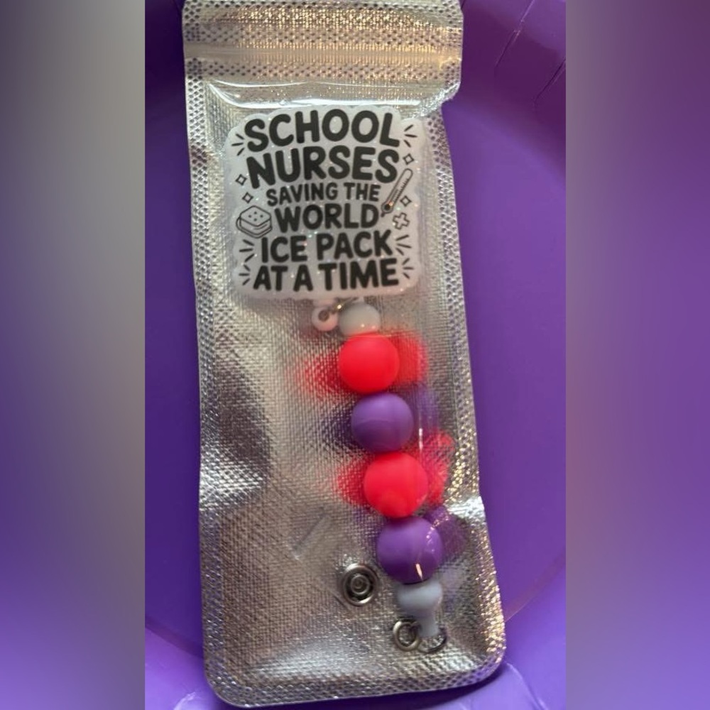 School Nurse Badge Reel